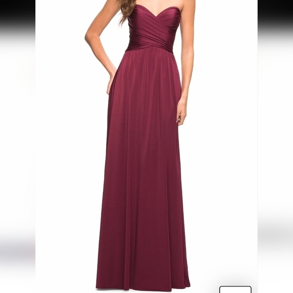 LA FEMME STRAPLESS GOWN - Picture 1 of 13